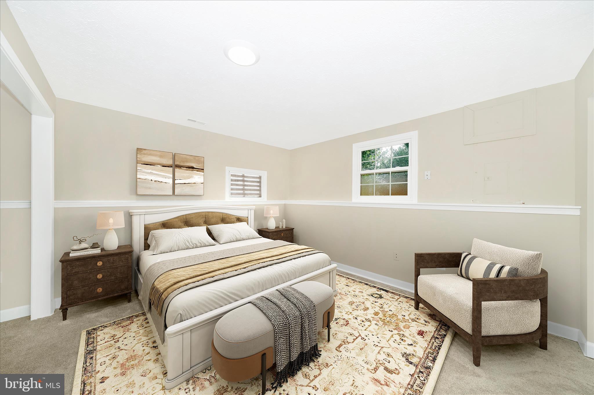 17004 Spates Hill Road Poolesville, MD 20837 - Photo 41 of 67 a bedroom with a bed and a couch