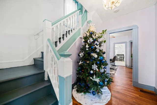 a view of entryway with stairs