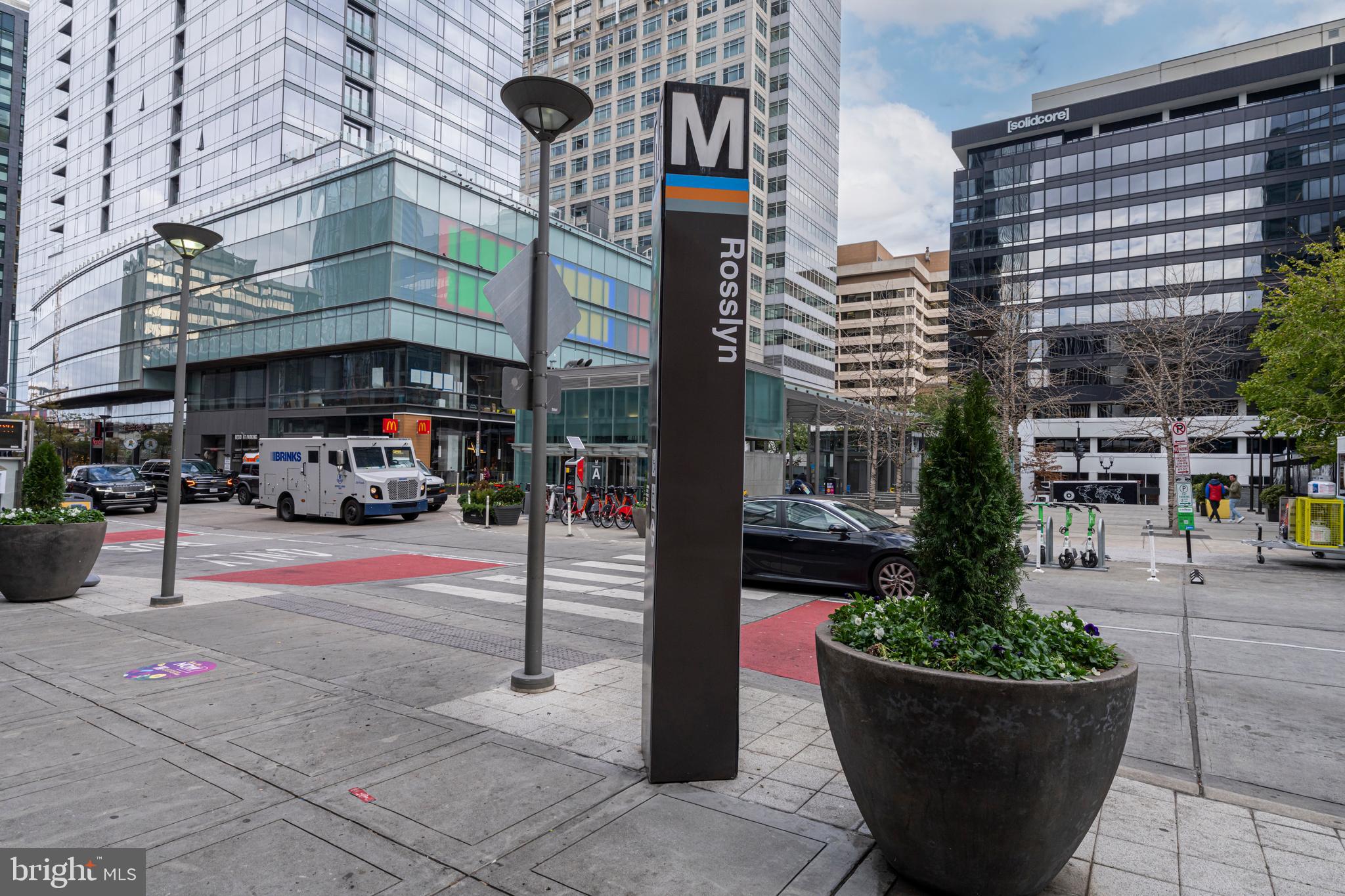 1600 Clarendon Boulevard, Unit W108 Arlington, VA 22209 - Photo 37 of 50 a street view with tall buildings and a street