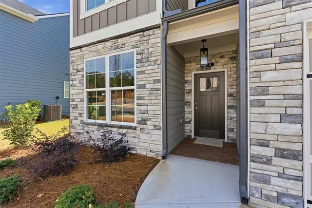a view of front door of house