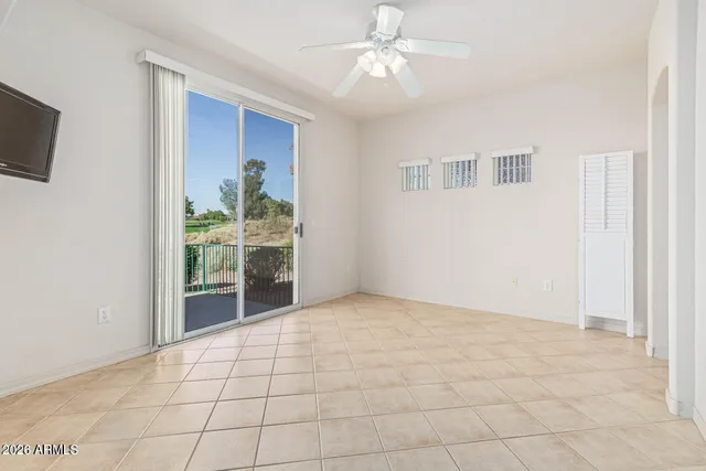 a view of an empty room