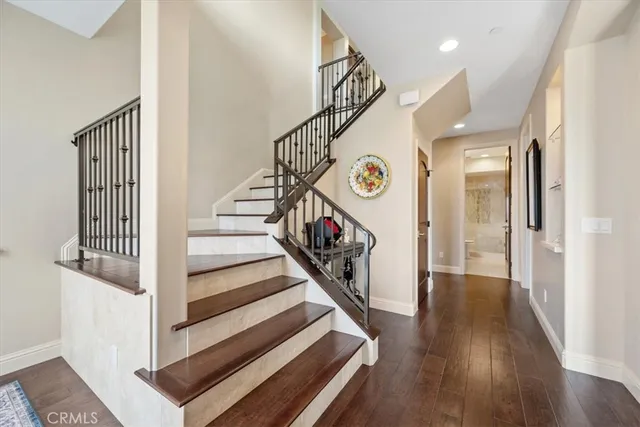 a room with furniture and entryway