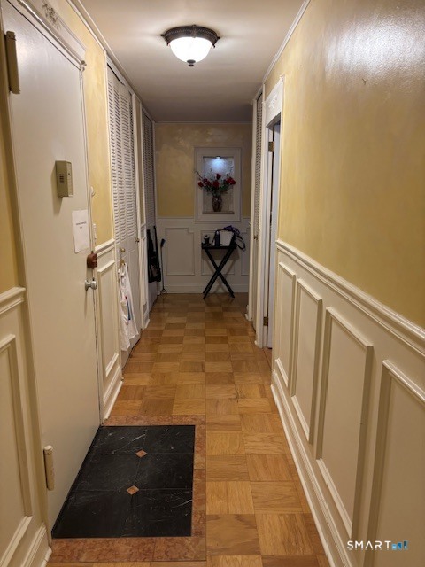 80 Cartright Street, Unit PHA Bridgeport, CT 06604 - Photo 16 of 16 Hallway with Picture Frame Molding