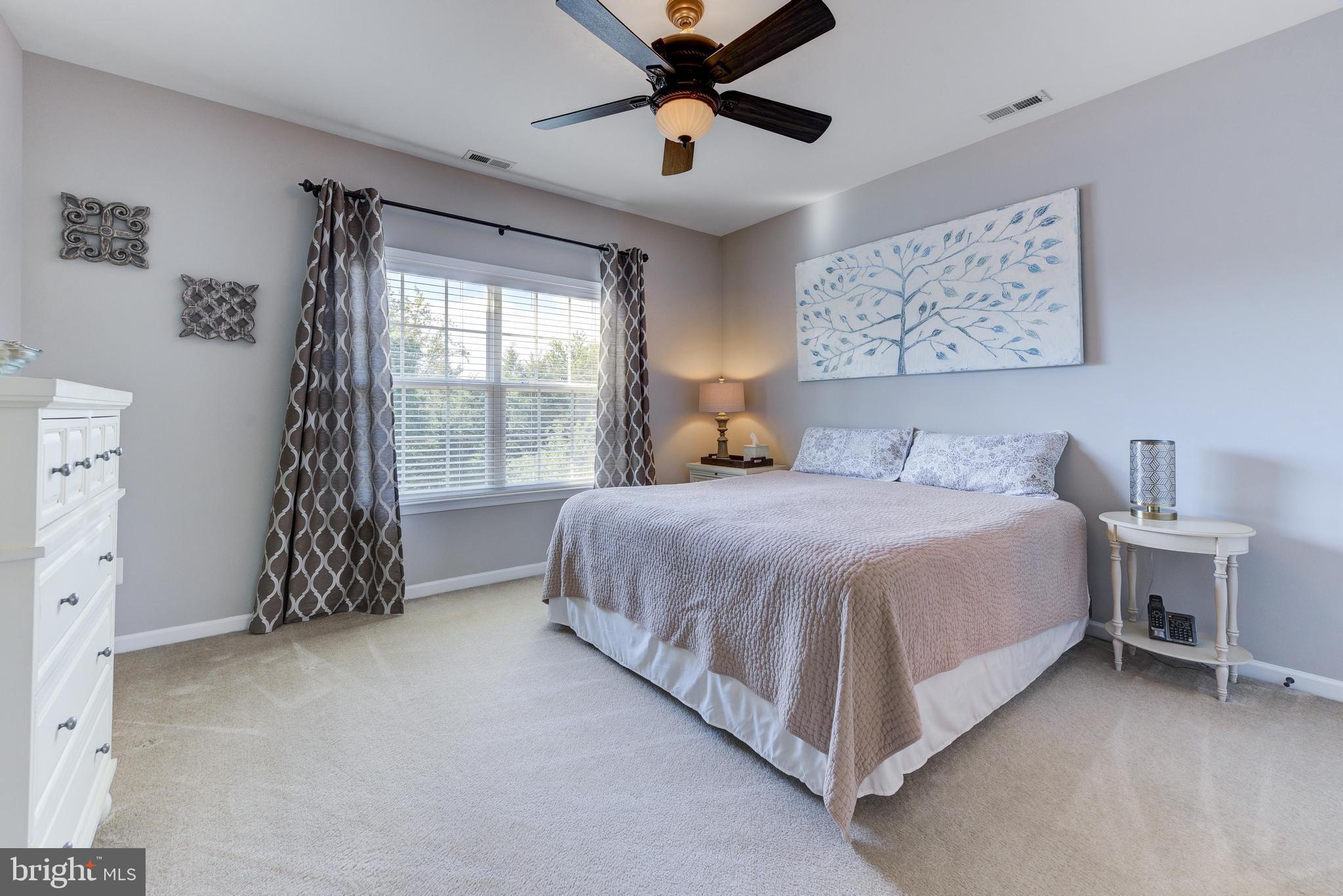 811 Castleton Drive Mickleton, NJ 08056 - Photo 36 of 52 a spacious bedroom with a bed and a chandelier
