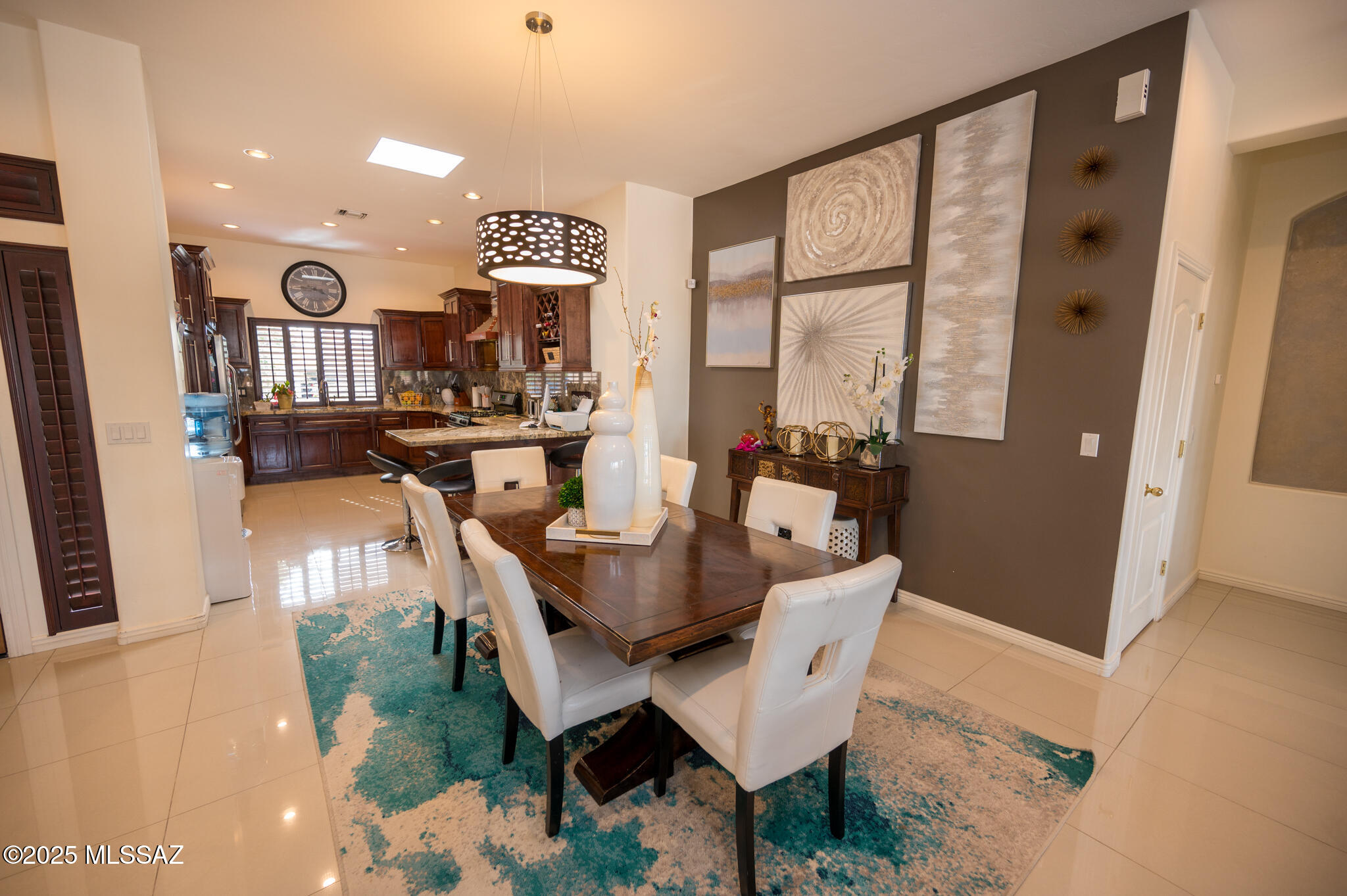 331 Via Bella Donna Rio Rico, AZ 85648 - Photo 11 of 46 a view of a dining room with furniture window and wooden floor