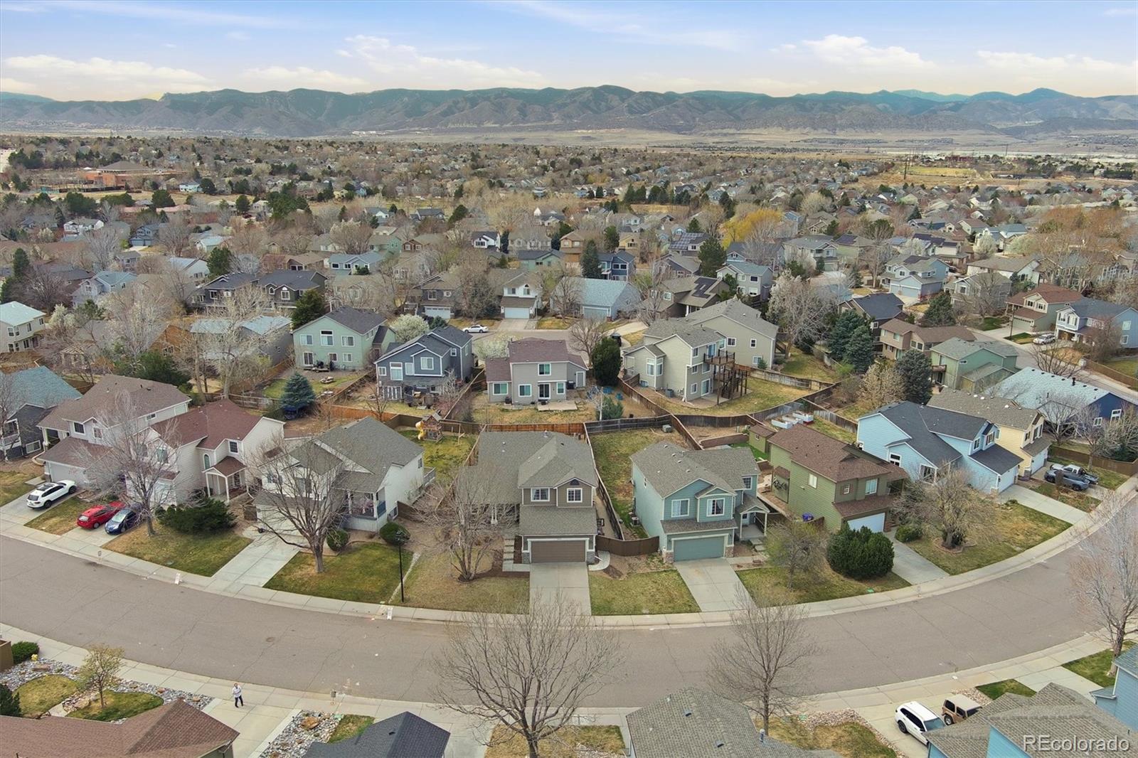 9387 Wolfe Drive Highlands Ranch, CO 80129 - Photo 49 of 50 an aerial view of residential house with an outdoor space