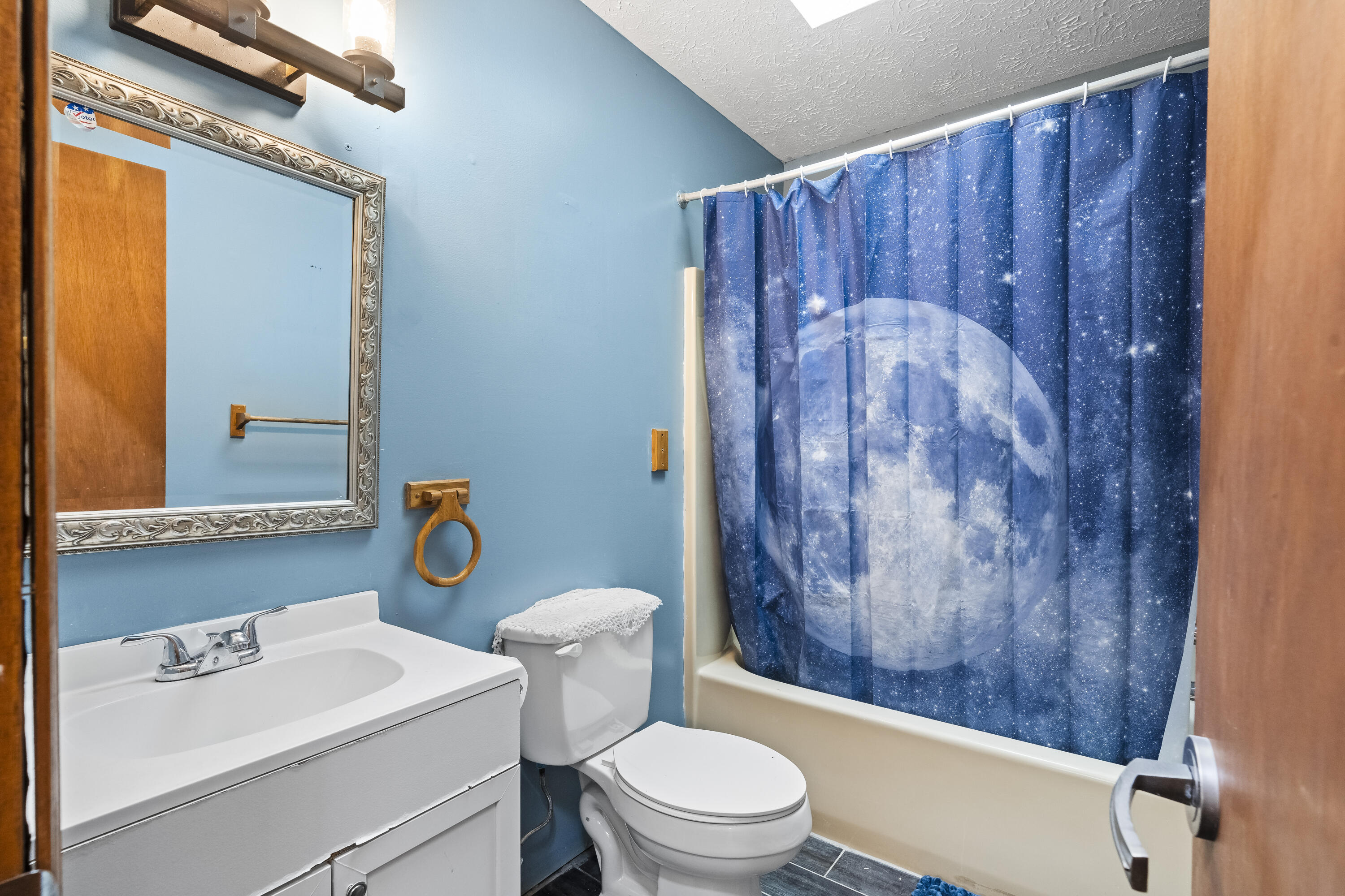 205 Victory Lane Long Pond, PA 18334 - Photo 41 of 51 a bathroom with a toilet sink vanity tub and shower
