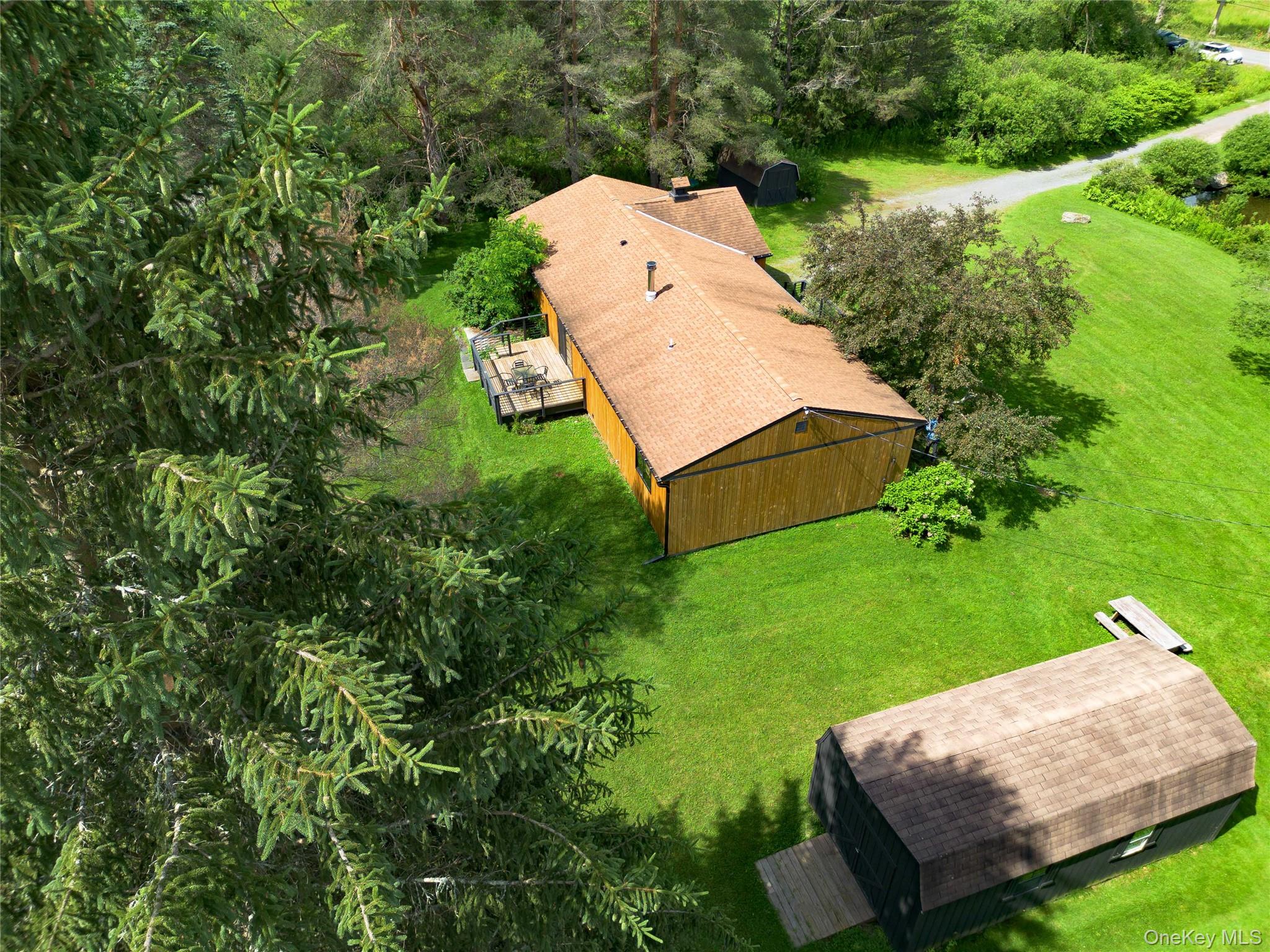 260 Gladstone Hollow Road Andes, NY 13731 - Photo 21 of 39 an aerial view of a house having yard