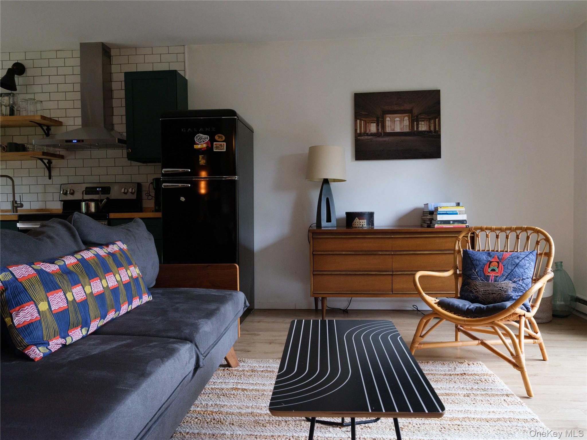 260 Gladstone Hollow Road Andes, NY 13731 - Photo 5 of 39 a living room with furniture and a flat screen tv