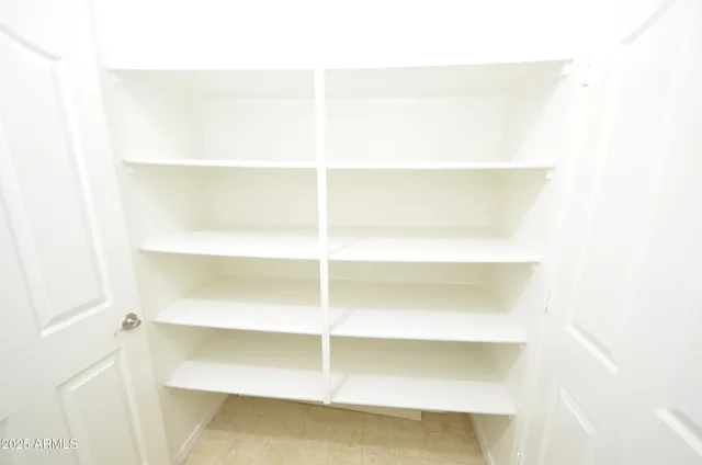 a close view of closet