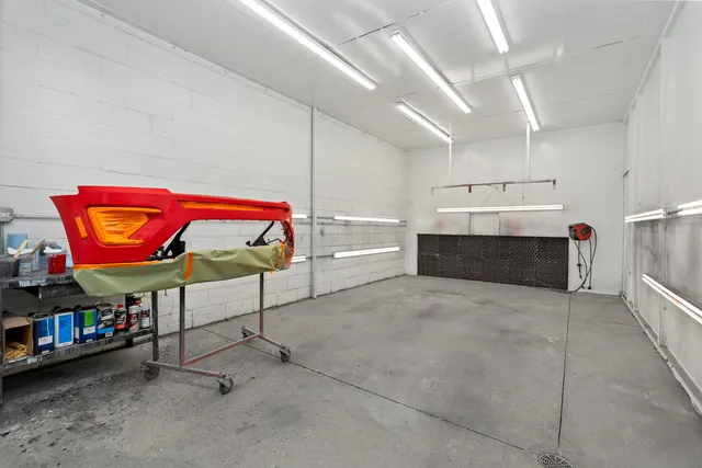 a view of car garage