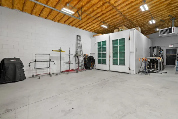 a view of a storage room