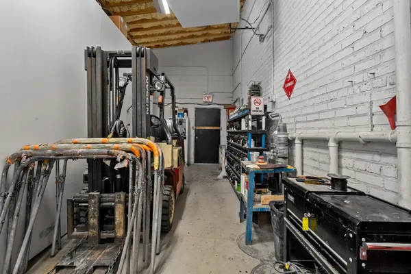 a view of storage and utility room