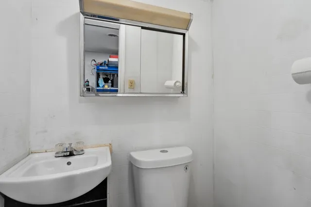 a view of a car garage