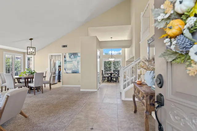 a living room filled with furniture