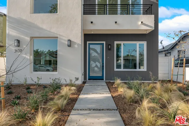 a front view of a house