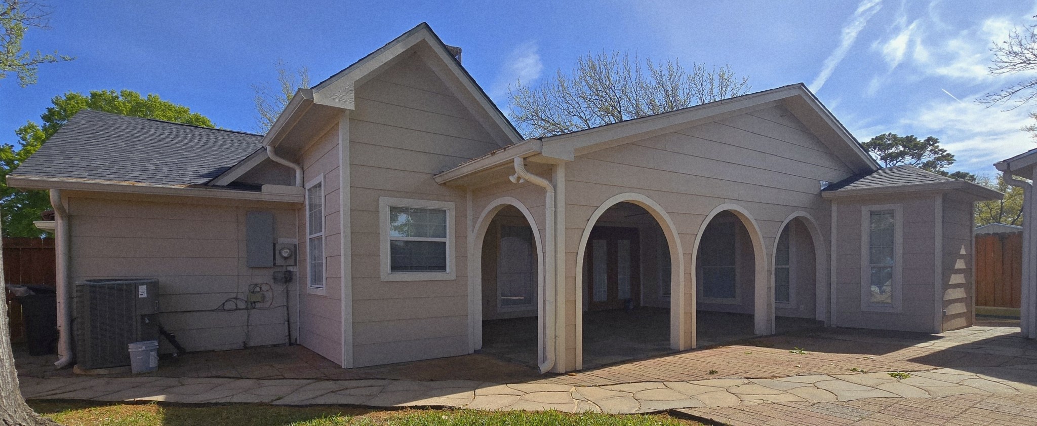 14830 Croxton Drive Houston, TX 77015 - Photo 28 of 38 Beautiful arches to the back patio