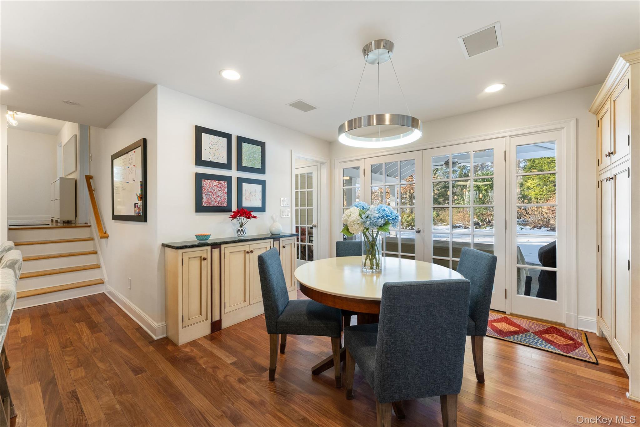 110 Round Hill Road Scarsdale, NY 10583 - Photo 16 of 48 Breakfast area with french doors to covered patio