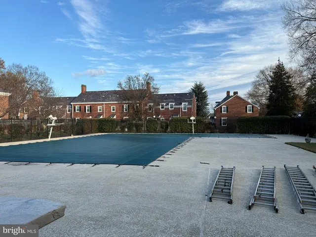 a view of outdoor space and tennis court