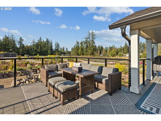 a terrace view with sitting space and outdoor seating