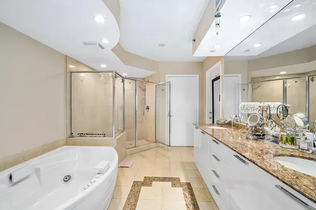 a view of a backyard of a house with a garden