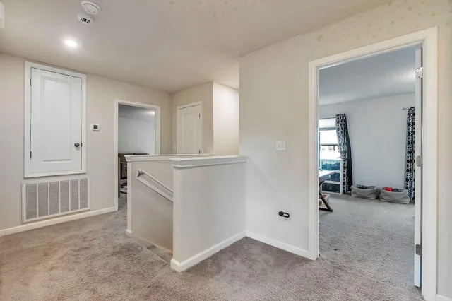 a workspace with furniture