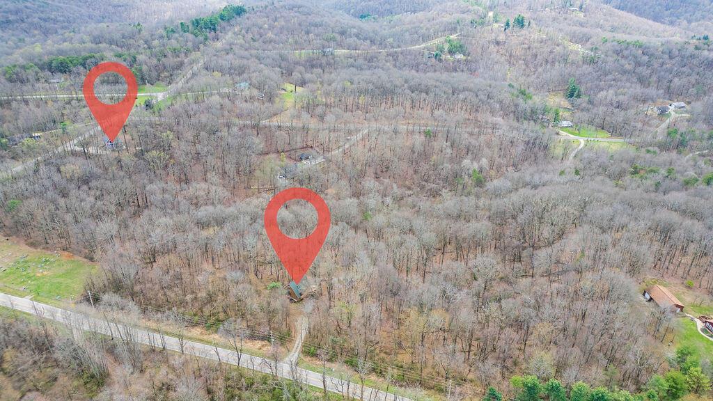 12683 Jack Run Road Lancaster, OH 43130 - Photo 32 of 35 Aerial View of Both Cabin Locations'
