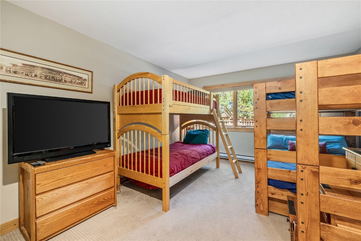 180 Tennis Club Road, Unit 1636 Keystone, CO 80435 - Photo 26 of 34 Bedroom featuring a baseboard heating unit and carpet flooring