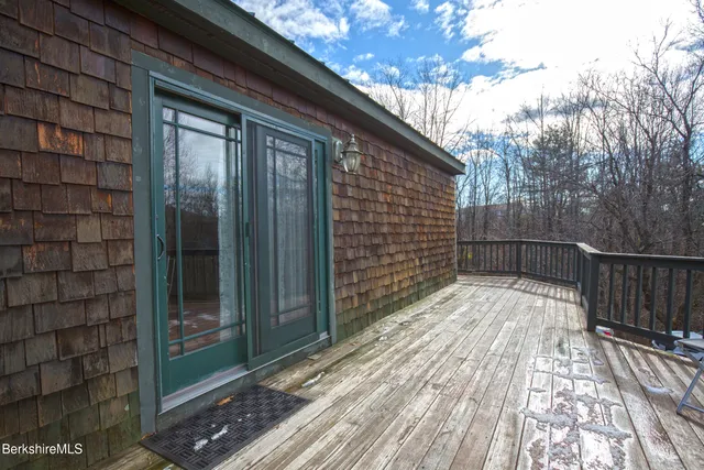 a view of a yard with trees