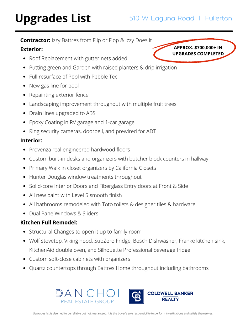 510 Laguna Road Fullerton, CA 92835 - Photo 2 of 48 New Supplement