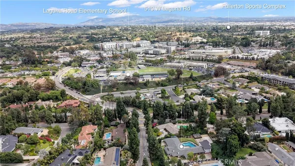 an aerial view of multiple house