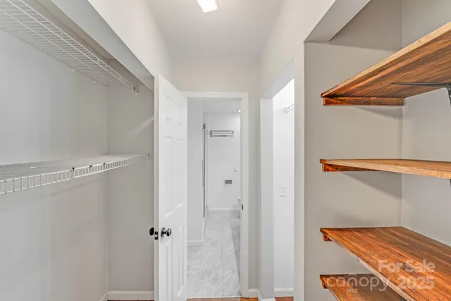 a view of walk in closet