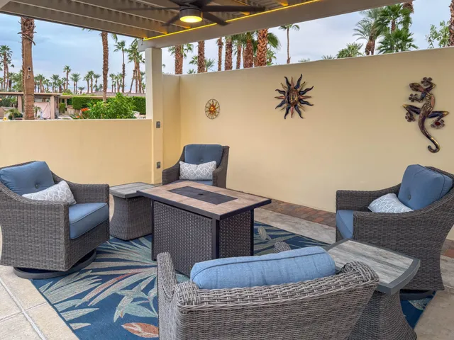 a view of balcony with couch