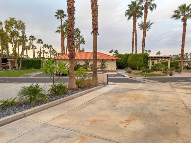 a street view with tall buildings