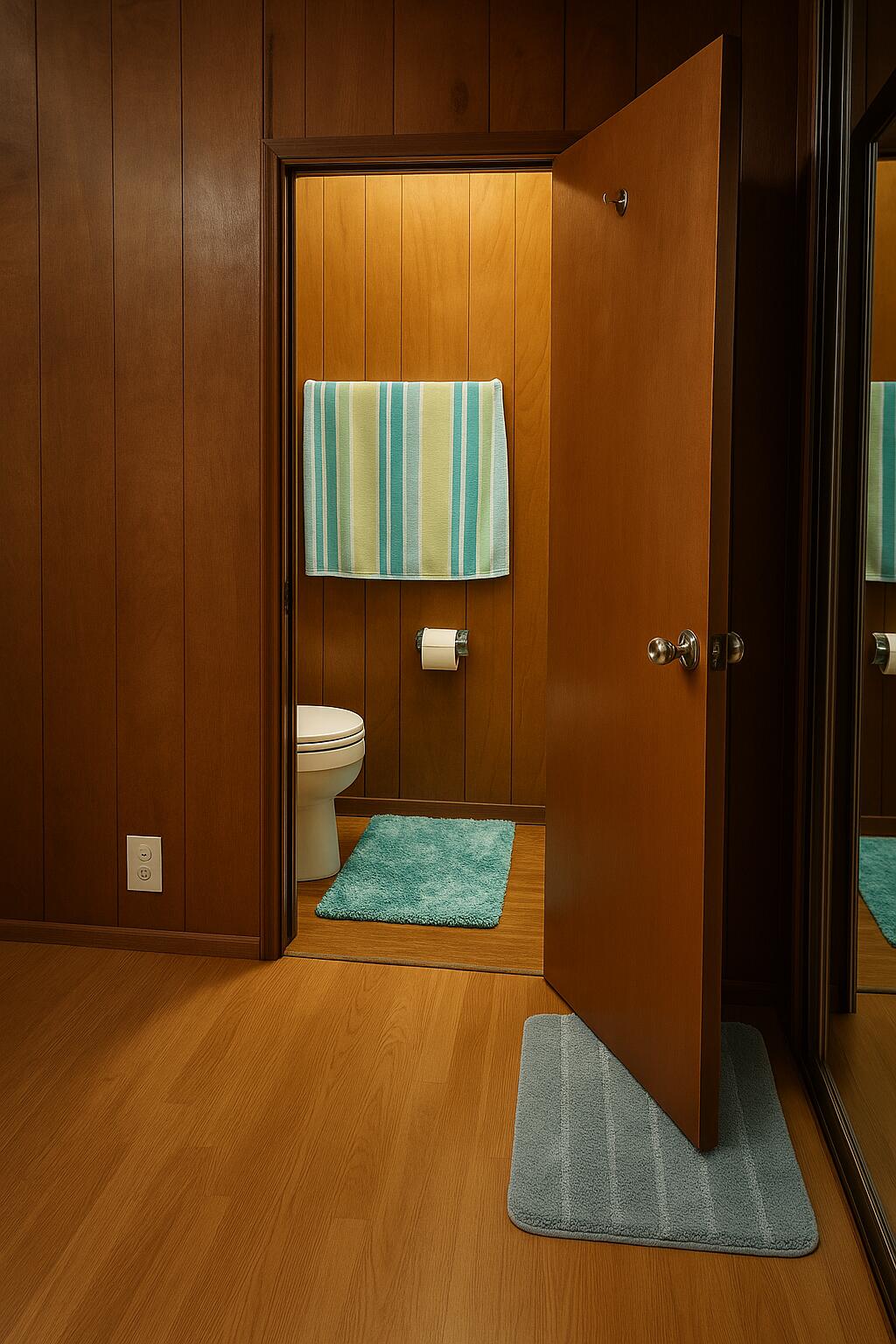 481 Twin View Boulevard, Unit 63 Redding, CA 96003 - Photo 17 of 20 a bathroom with a granite countertop sink and a mirror