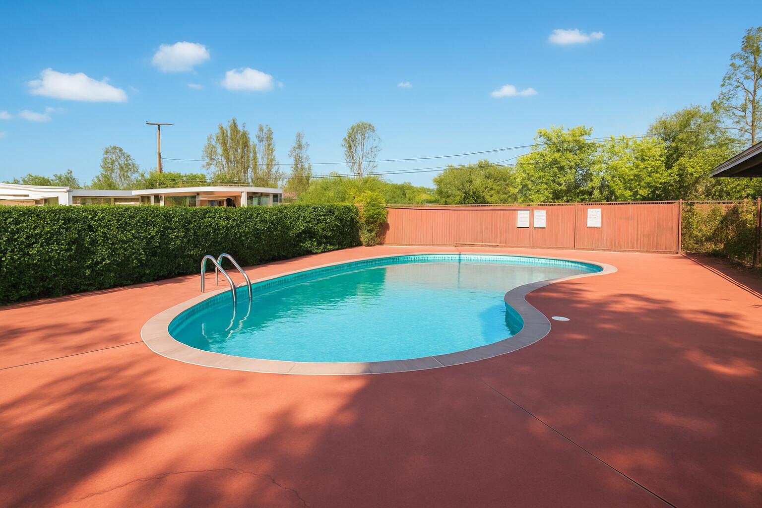481 Twin View Boulevard, Unit 63 Redding, CA 96003 - Photo 18 of 20 a view of a swimming pool and trees in the background