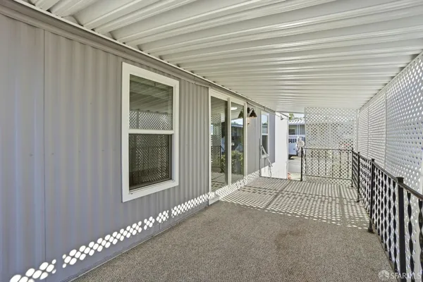 a view of a porch