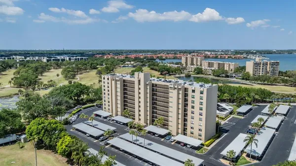a view of a city with ocean