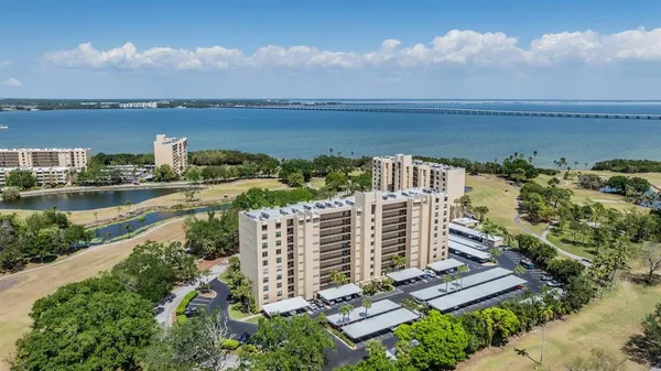 a view of a city with tall buildings