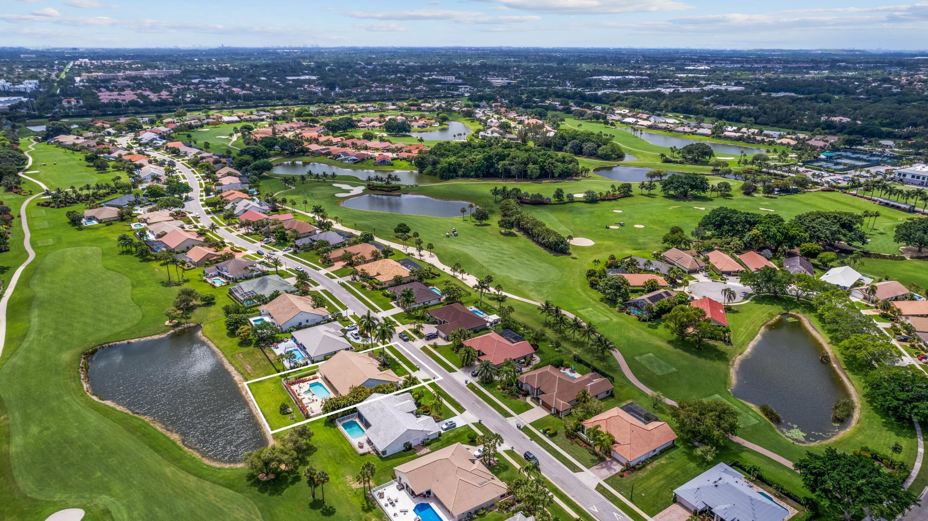 11164 Boca Woods Lane Boca Raton, FL 33428 - Photo 18 of 36 Aerial Golf Course