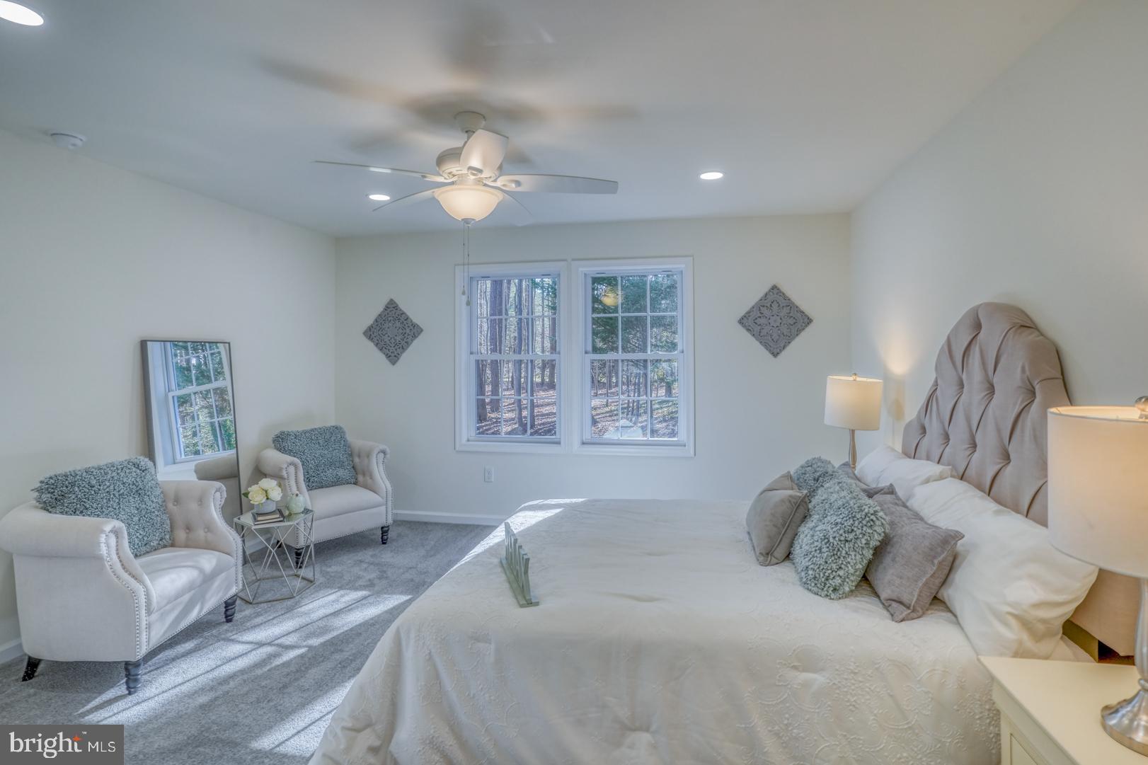 4366 Deep Grass Lane Houston, DE 19954 - Photo 15 of 28 a bedroom with a large bed and a couch