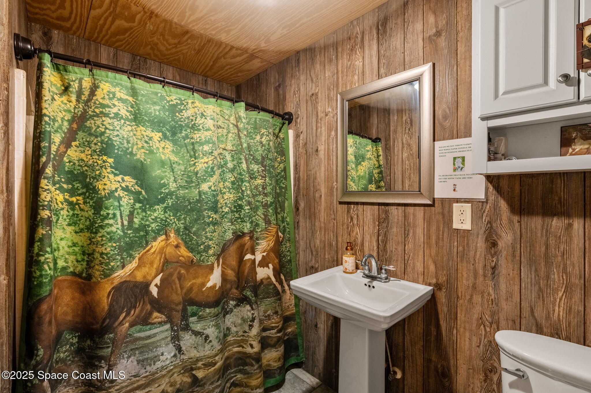 4630 James Road Cocoa, FL 32926 - Photo 31 of 58 a bathroom with a sink and mirror with bathtub