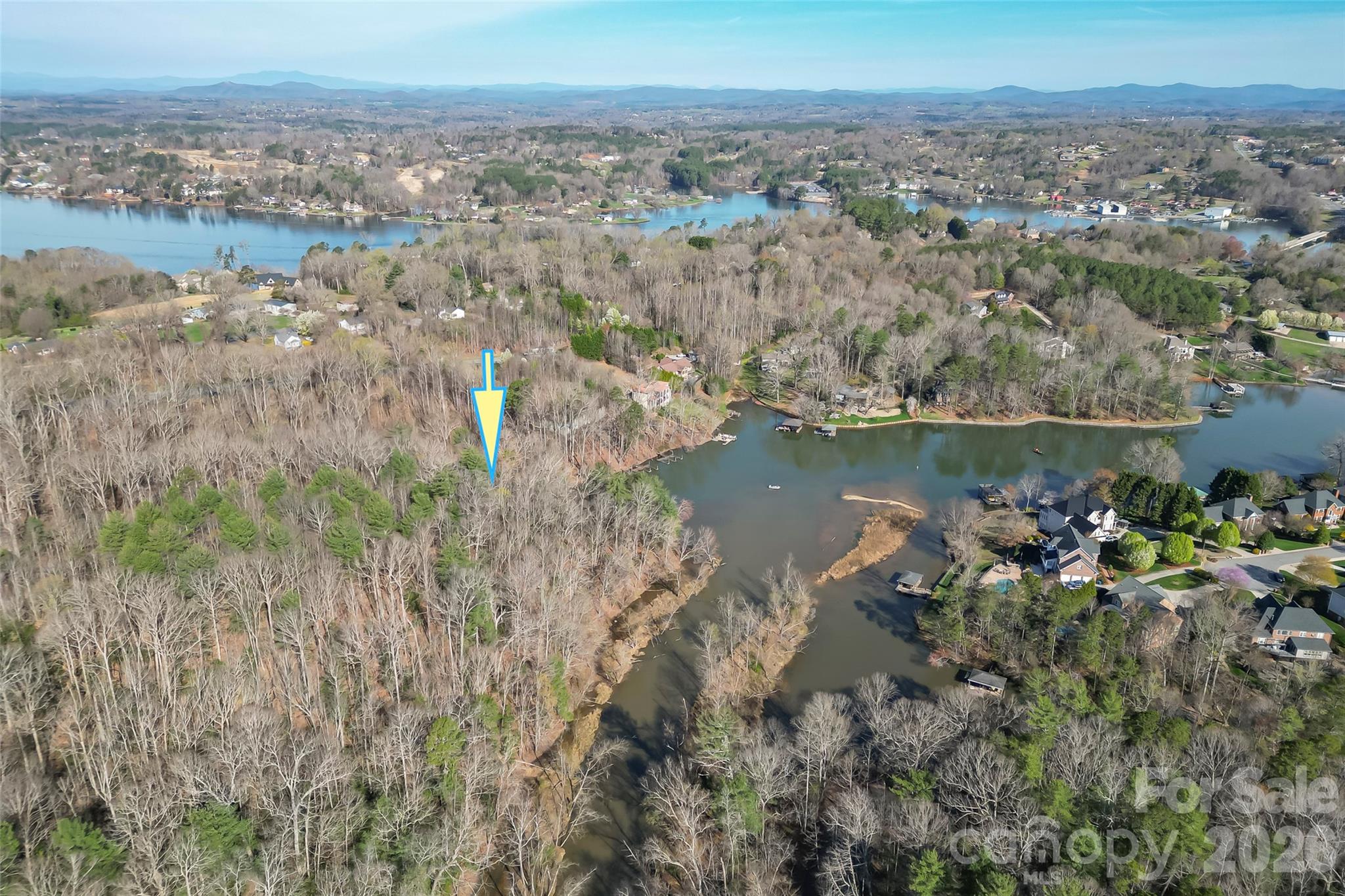 4526 North Center Street Hickory, NC 28601 - Photo 2 of 5 an aerial view of a residential houses with outdoor space and trees