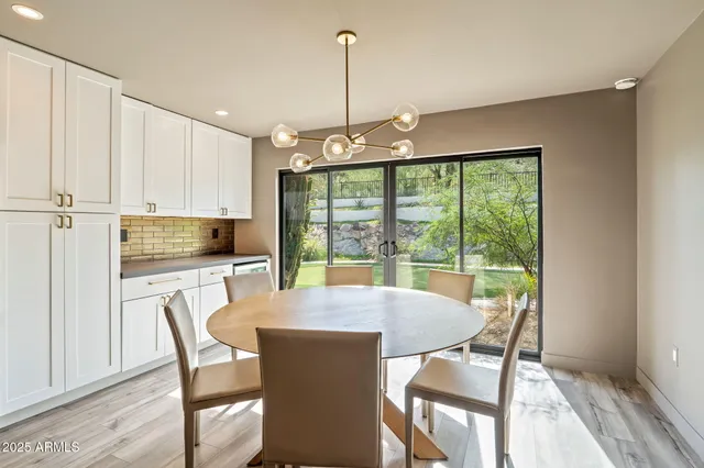 a bedroom with a bed and a walk in closet