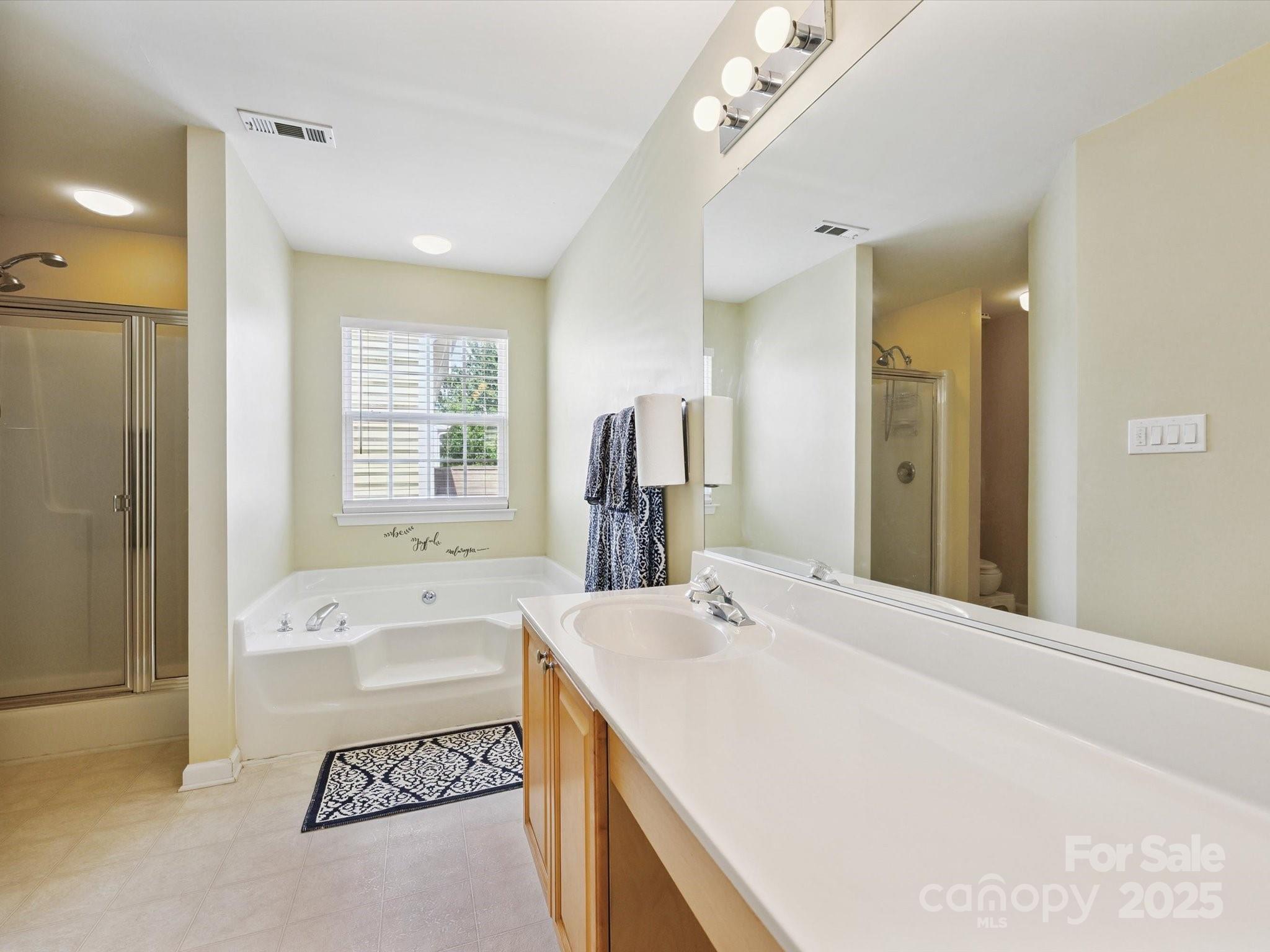 4959 Prosperity Ridge Road Charlotte, NC 28269 - Photo 26 of 40 a bathroom with a tub sink and a mirror