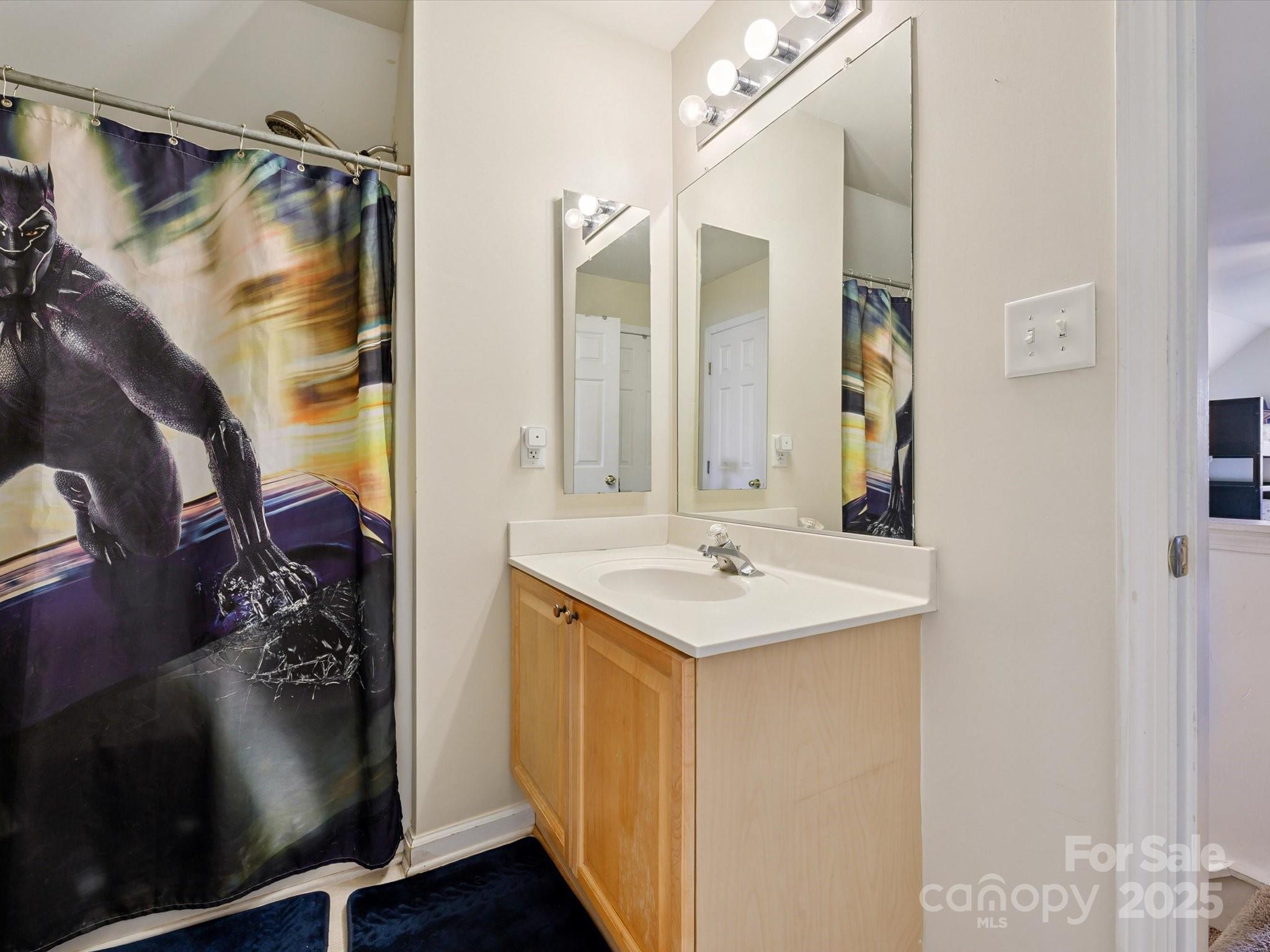 4959 Prosperity Ridge Road Charlotte, NC 28269 - Photo 32 of 40 a bathroom with a sink and mirror