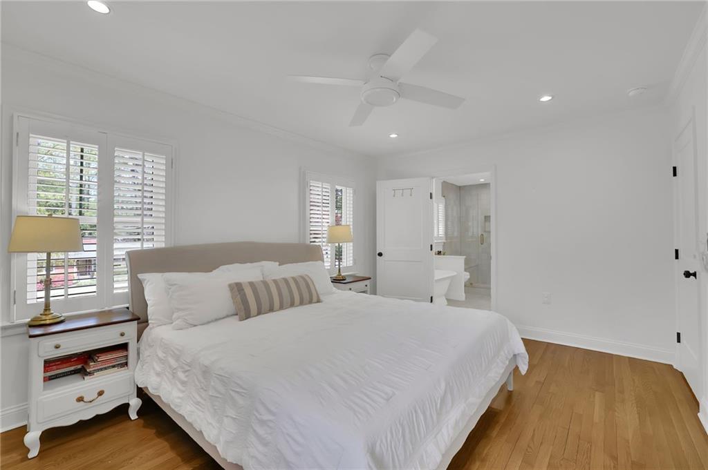 2602 Tanglewood Road Decatur, GA 30033 - Photo 18 of 37 a bedroom with a bed and a night stand