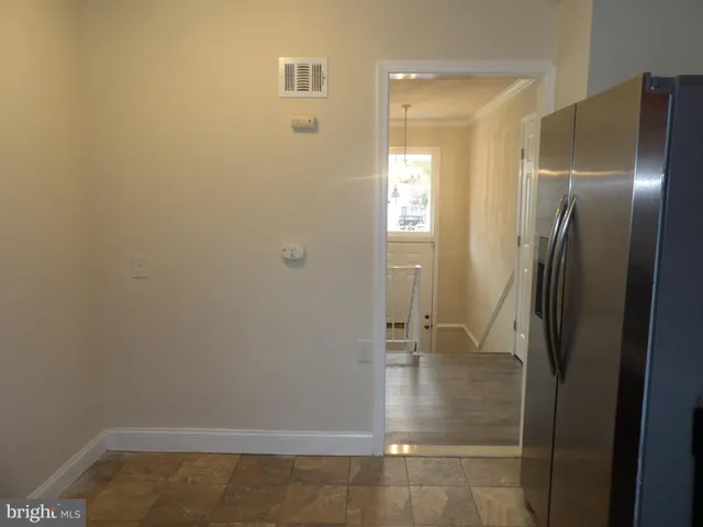 a view of wooden door