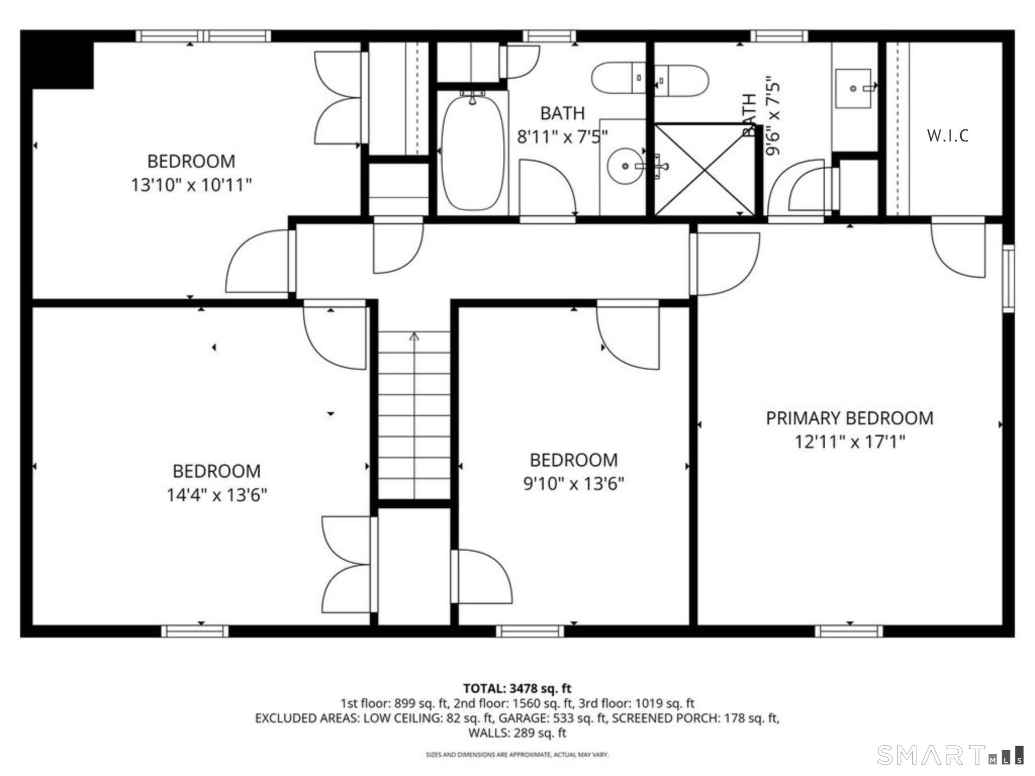 78 Benedict Road Monroe, CT 06468 - Photo 32 of 40 2nd Floor Layout
