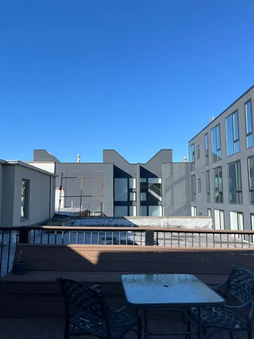 a view of balcony with city view